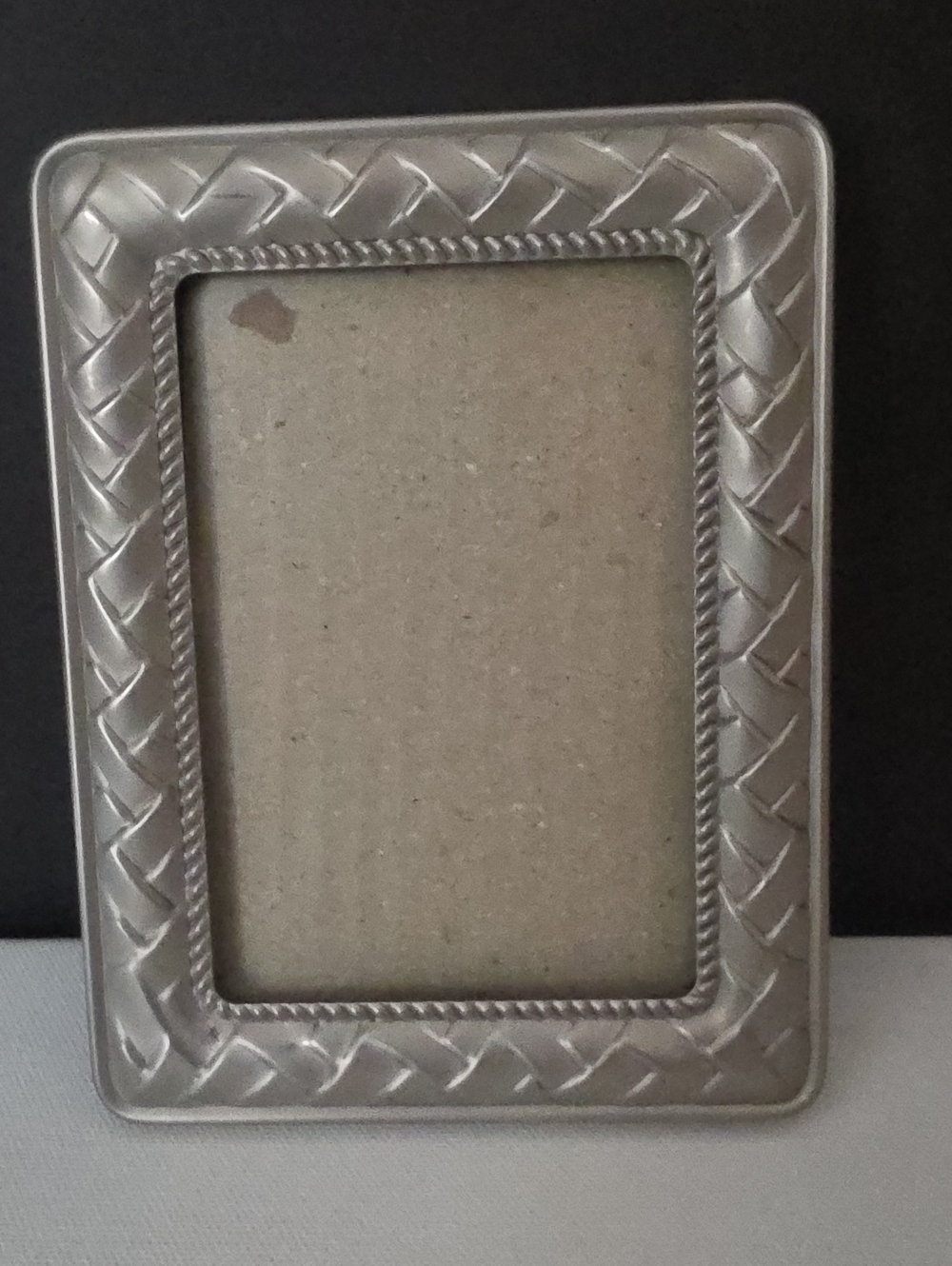 Classic Silver Braided Picture Frame - Home Accents